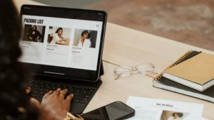 website | Web browser address bar displaying “[http://www”](http://www”) with a large cursor arrow pointing at the URL, representing website access or internet navigation.